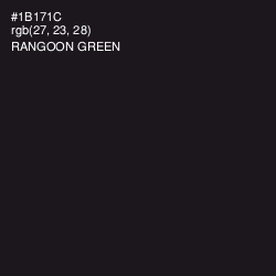 #1B171C - Rangoon Green Color Image
